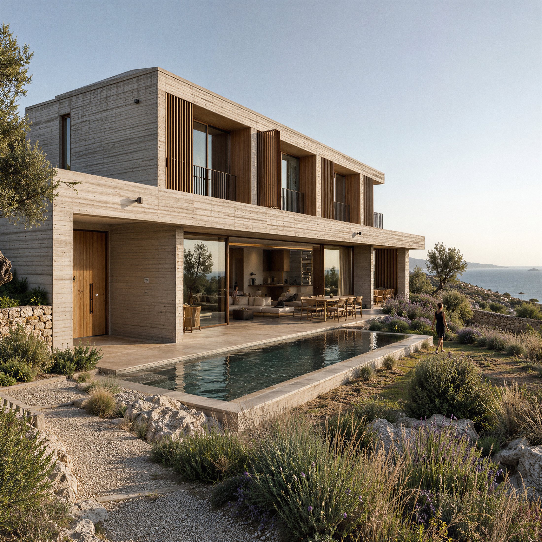 Ada Villa, deniz manzaralı cephe görünümü